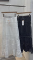 Women Lacey Patch Work Embroidered Mid Length Skirts